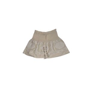 Zara Cream Boho Mini Skirt - Women’s Size Medium